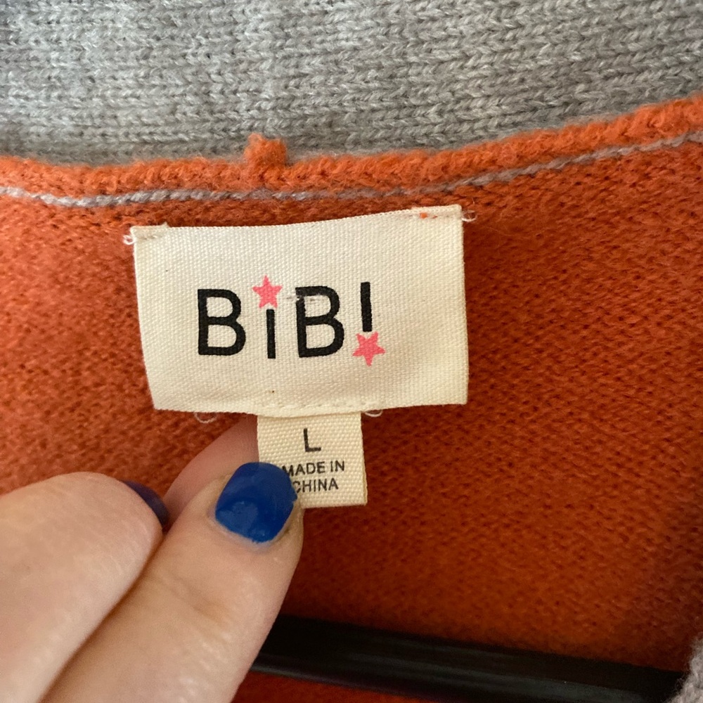 BiBi Multicolor V-Neck Cardigan - Picture 3 of 3